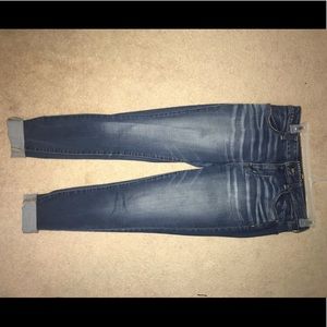 American super super stretch dark wash jeans